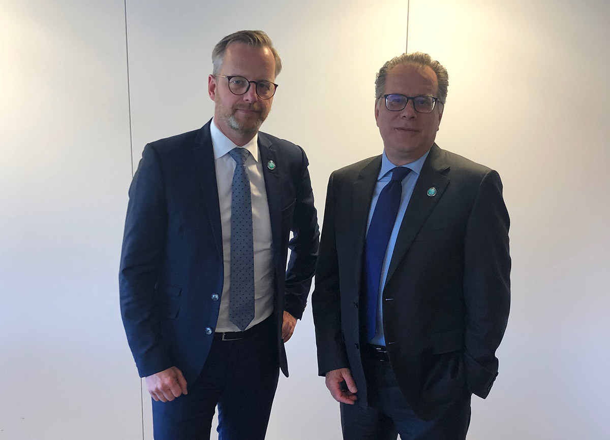 Συνάντηση με τον Υπουργό Εσωτερικών της Σουηδίας κ. Mikael Damberg