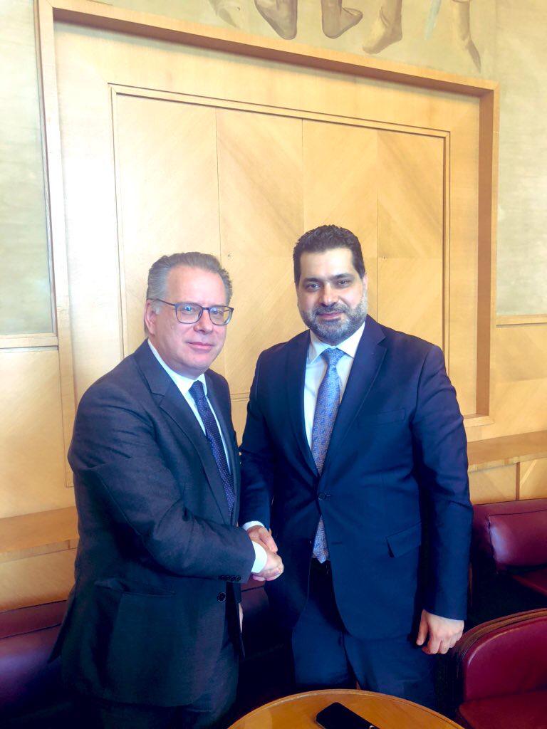 2019_12_18 Συνάντηση Αν. Υπουργού με Υπουργό Μεταναστευτικής Πολιτικής και Εκτοπισμένων του Ιράκ, κ. Nawfal Bahaa Mousa
